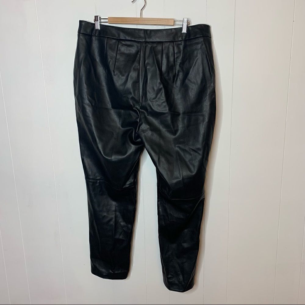 Black Faux Leather Pants  - Picture 5 of 7